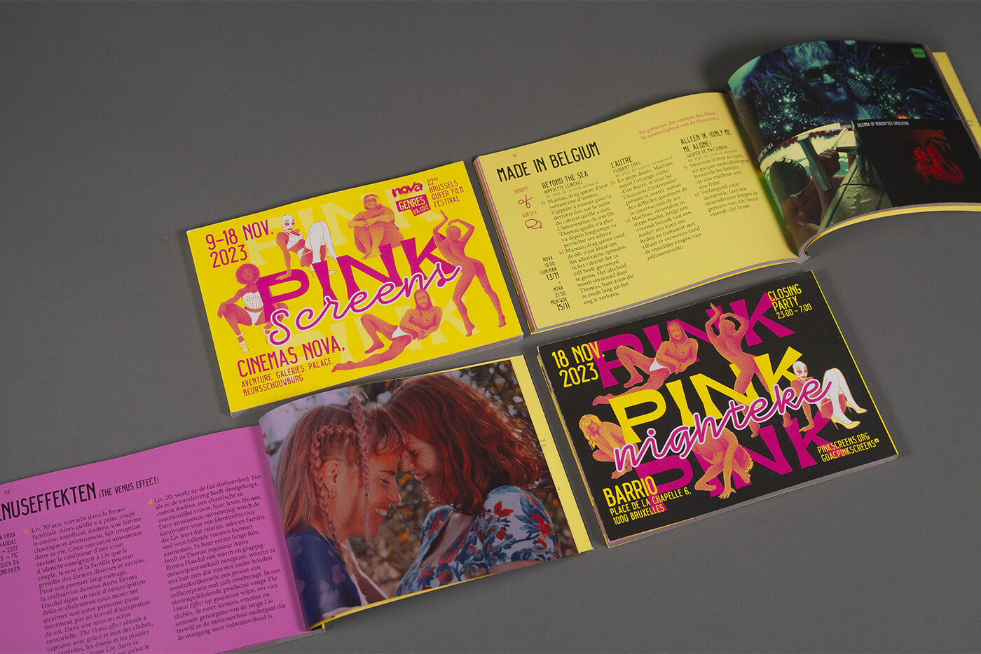 Pink Screens 2023 booklet program © pic by Anouk Boyer Mazal 