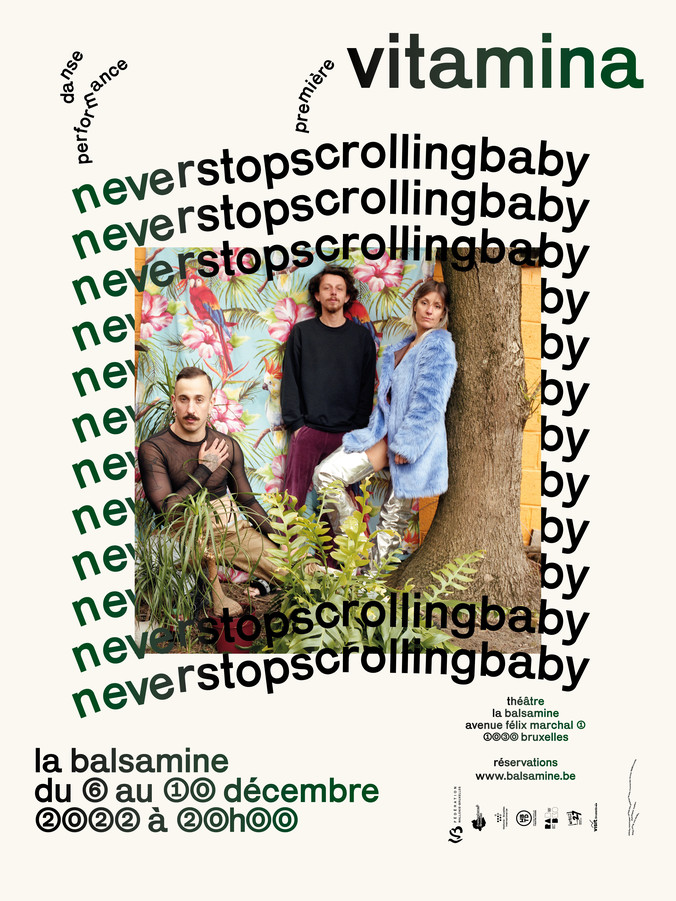 La Balsamine 2m2 poster for Never stop scrolling baby by Vitamina © Kidnap Your Designer