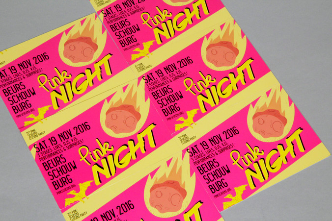 Pink Night 2016 entrance ticket