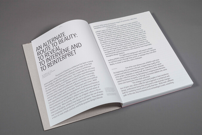 Beau Book intern pages with text © Anouk Boyer Mazal 