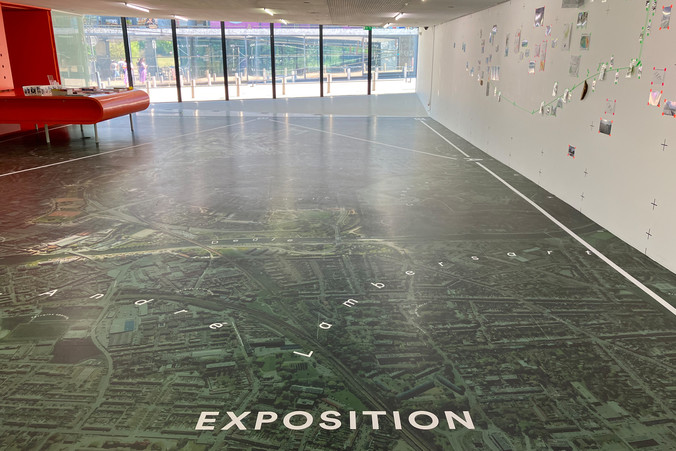 Grand Euralille map floor & exhibition signage