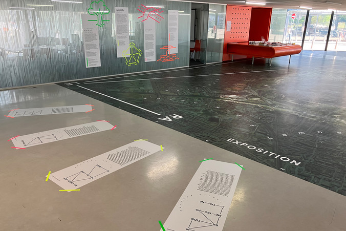 Grand Euralille map floor & exhibition signage